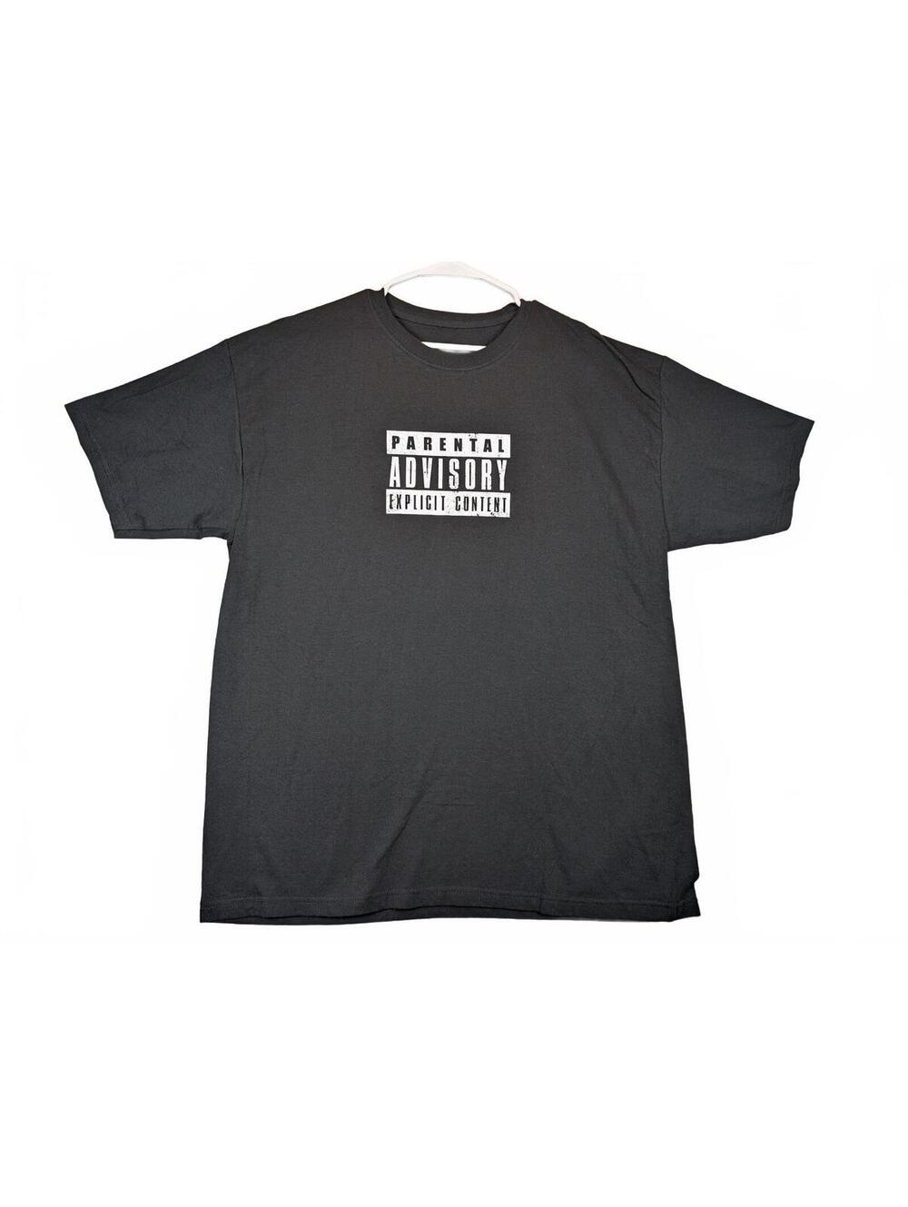 Unbranded Parental Advisory Explicit Content Graphic Streetwear T-Shirt Mens L